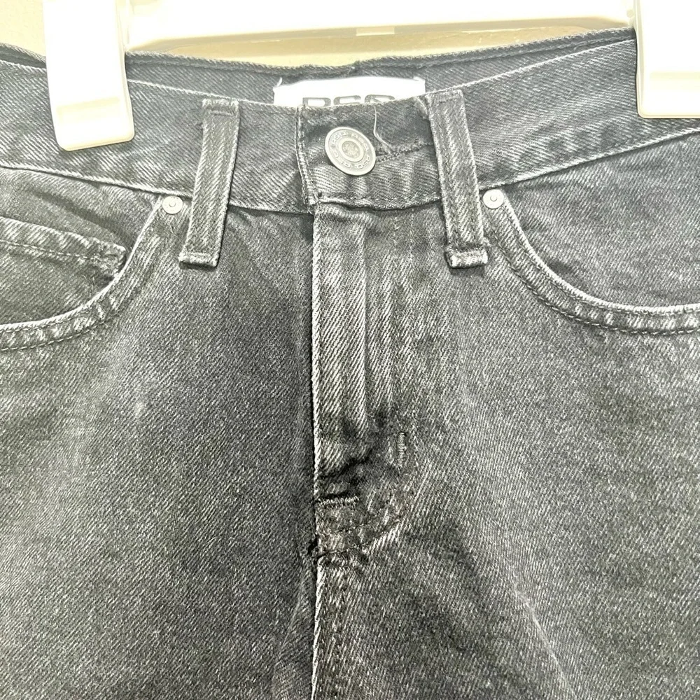 RSQ Super High Rise Mom Black Jean Shorts
